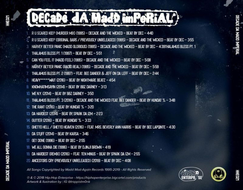 DECADE DA MADD IMPERIAL - BOOM BAP FOREVER: DA COMPILATION [CD]-HIP-HOP ENTERPRISE-Dig Around Records