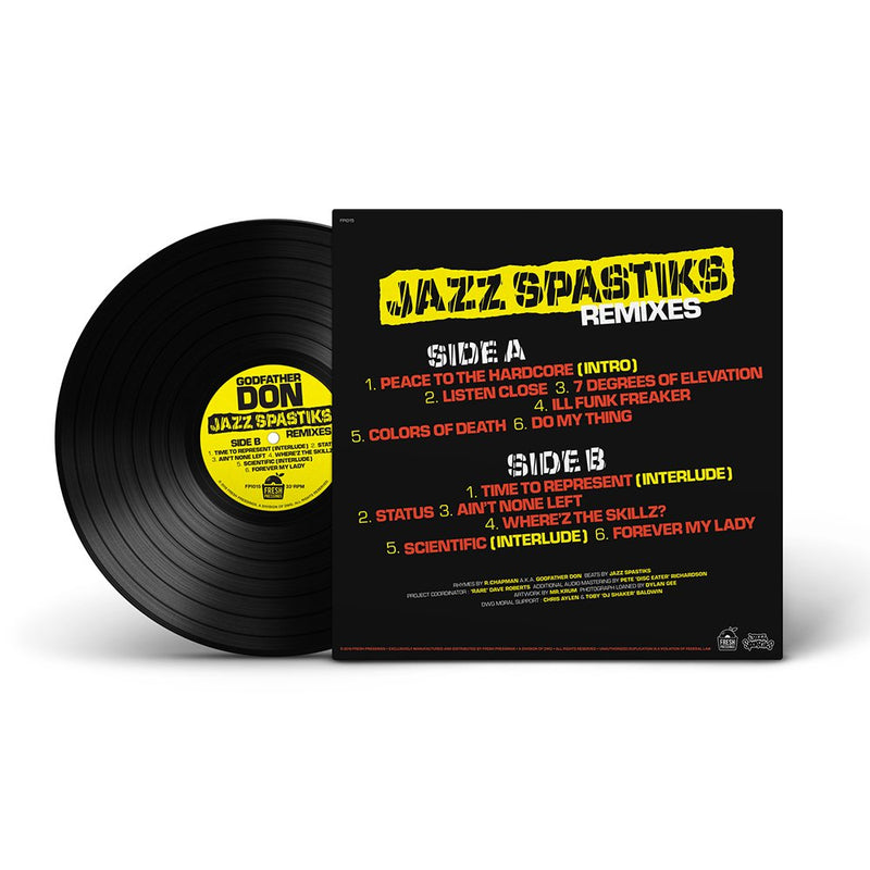 Godfather Don - Jazz Spastiks Remixes [Black] [Vinyl Record / LP]-Fresh Pressings-Dig Around Records