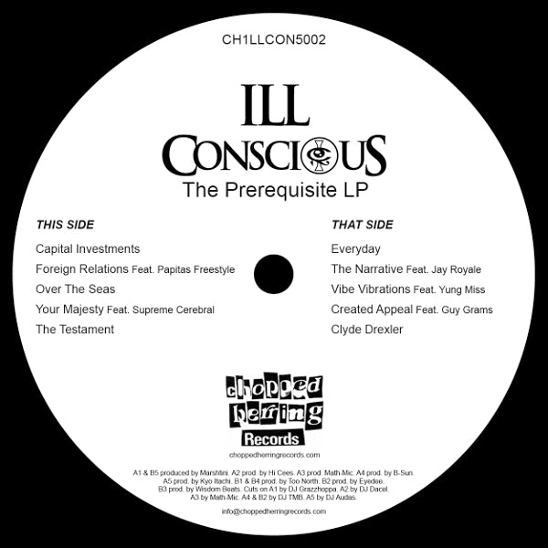 Ill Conscious - Prerequisite [Black] [Vinyl Record / LP]-Chopped Herring Records-Dig Around Records
