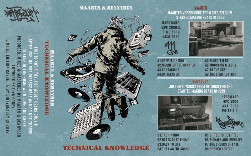 Maartn & BennyBen - Technical Knowledge [Cassette Tape]-Dirty Beauty-Dig Around Records