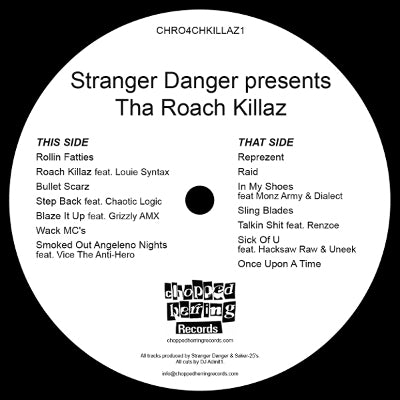Stranger Danger - Stranger Danger presents Tha Roach Killaz [Black] [Vinyl Record / LP]-Chopped Herring Records-Dig Around Records