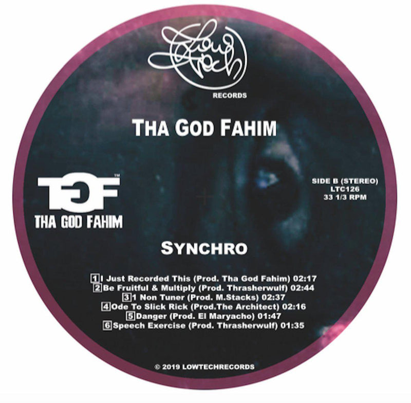 Tha God Fahim - Synchro [ZOMBIE KUSH GREEN] [Vinyl Record / LP + OBI]-Lowtechrecords-Dig Around Records