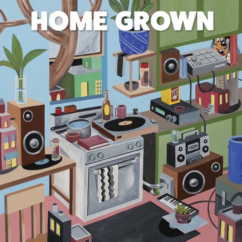 Various Artists - HOME GROWN COMPILATION [Cassette Tape + Sticker]-INNER OCEAN RECORDS-Dig Around Records