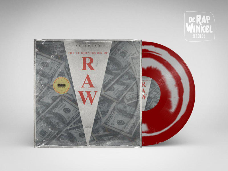 38 Spesh - 38 Strategies Of Raw [Trans Red Silver] [Vinyl Record / LP]-de Rap Winkel Records-Dig Around Records