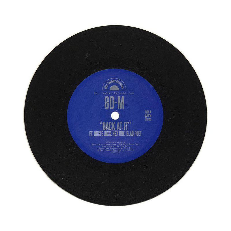 80-M Feat. Ruste Juxx. Hex One. Blaq Poet - BACK AT IT [Vinyl Record / 7"]-MIC THEORY RECORDS-Dig Around Records