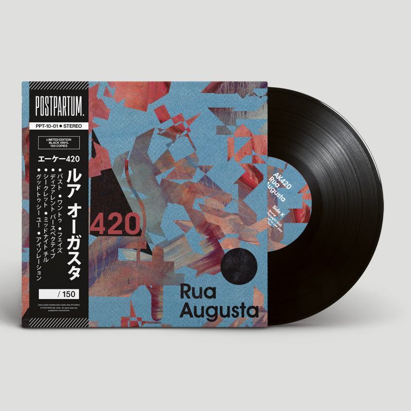 AK420 - Rua Augusta [Black Edition] [Vinyl Record / 10" + Download Code + Sticker + Obi]-POSTPARTUM. RECORDS-Dig Around Records