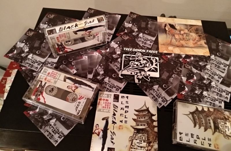 BLACK SAI - BLACK TEMPLE [Cassette Tape + Sticker]-TREE DEMON TAPES-Dig Around Records