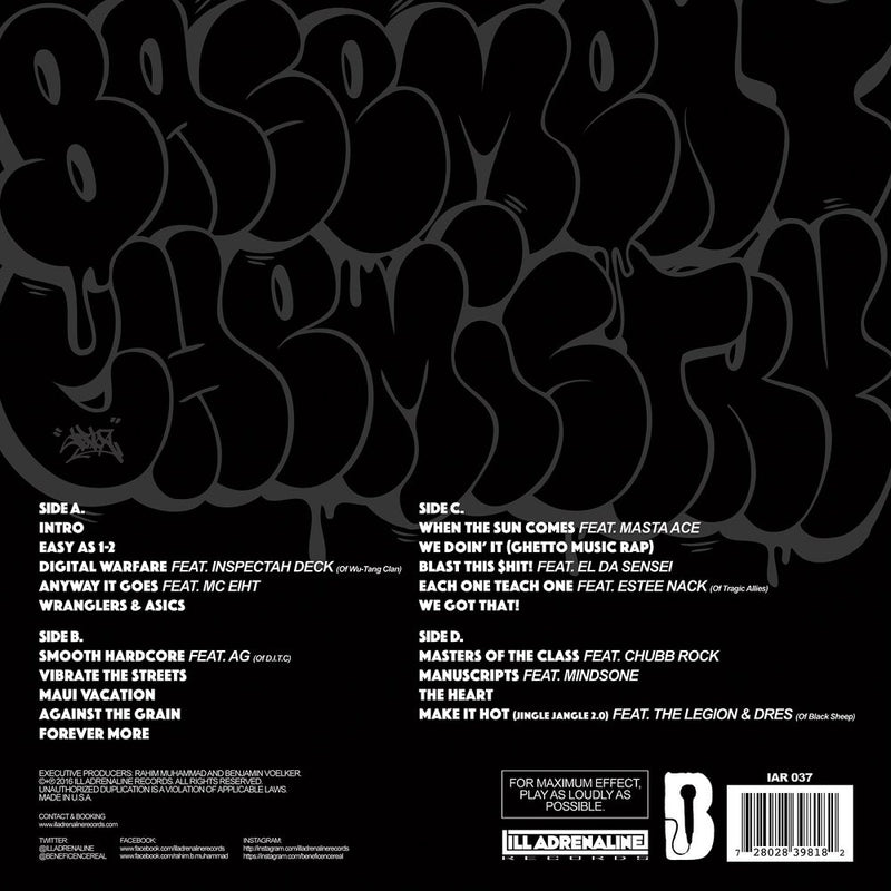 Beneficence - Basement Chemistry [Black] [Vinyl Record / 2 x LP]