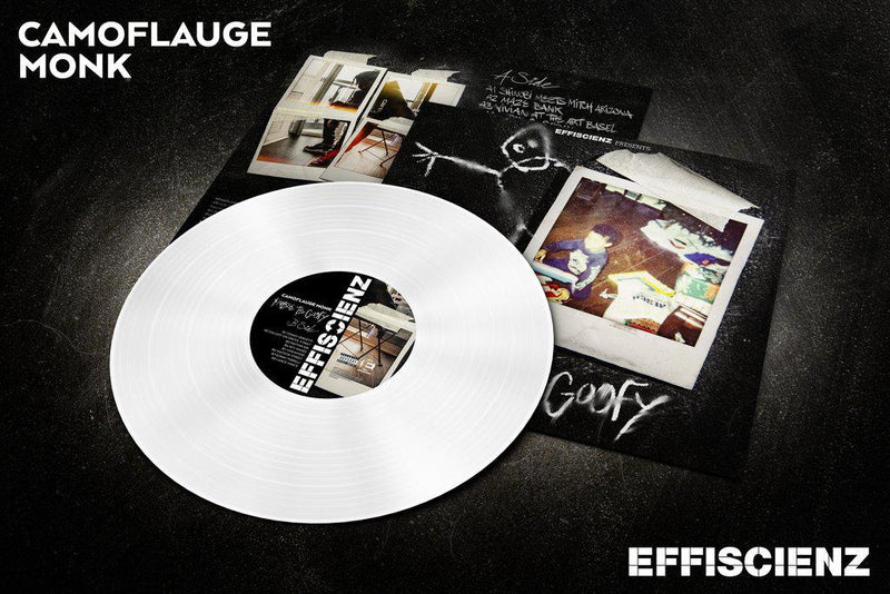 Camoflauge Monk - Finesse The Goofy [White] [Vinyl Record / LP]-EFFISCIENZ / ART DEALER-Dig Around Records