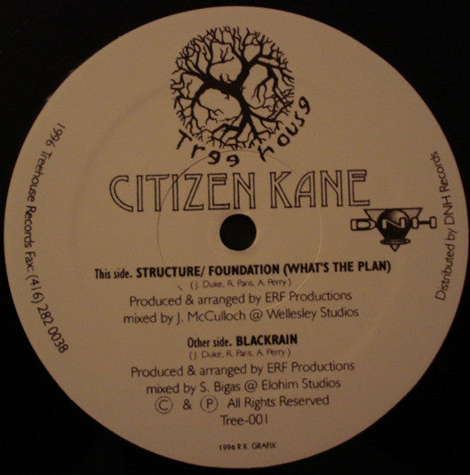 Citizen Kane - Structure / Foundation (What's The Plan)  [Vinyl Record / 12"]
