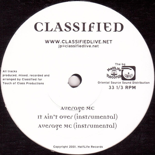Classified - Talking Shit  [Vinyl Record / 12"]