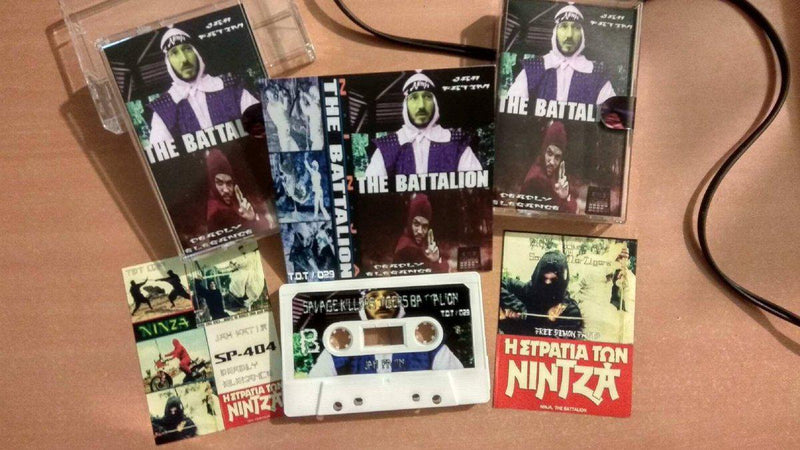 DEADLY ELEGANCE & JAH FATIM - NINJA THE BATTALION [Cassette Tape + Sticker]-TREE DEMON TAPES-Dig Around Records