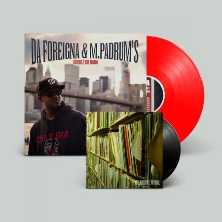 Da Foreigna & MPadrums - Double or Nada [Red + Black] [Vinyl Record / 12" & 7" + DL Code]-Back In The Days Records-Dig Around Records