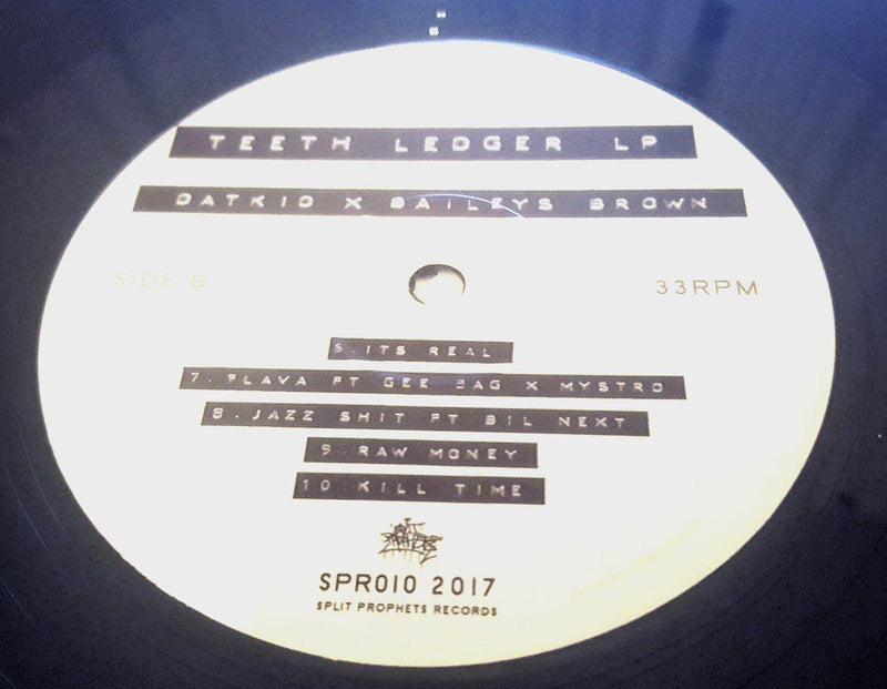 Datkid & Baileys Brown - Teeth Ledger [Vinyl Record / 12" + Sticker]-SPLIT PROPHETS-Dig Around Records