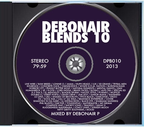 Debonair P - Debonair Blends 10 [Mix CD]-Gentleman's Relief Records-Dig Around Records
