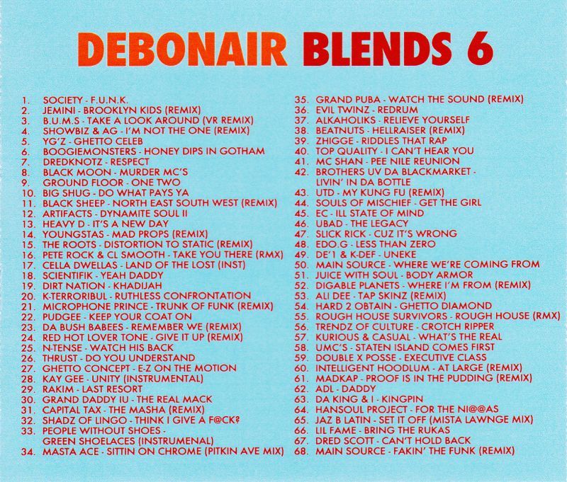 Debonair P - Debonair Blends 6 [Mix CD]-Gentleman's Relief Records-Dig Around Records