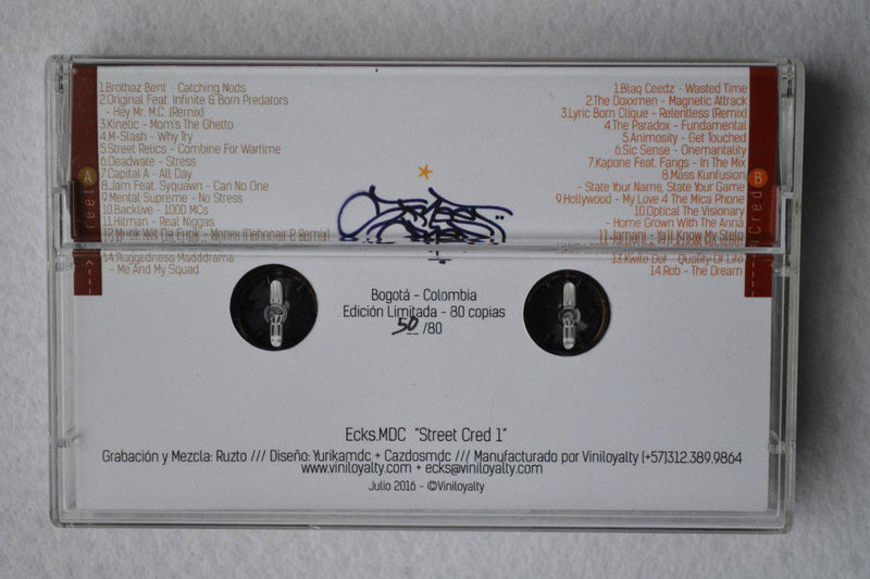 Ecks MDC - Street Cred 1 【Cassette Tape Mixtape】-VINILOYALTY-Dig Around Records