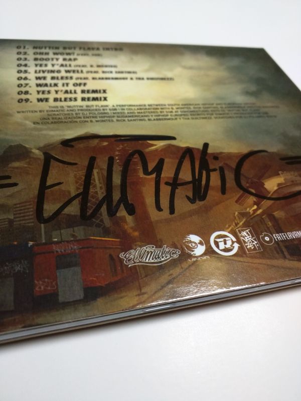 EllMatic & SQB - Nuttin' But Flava [Autographed] [CD + Sticker]-Ellmatic Productions, Inc-Dig Around Records