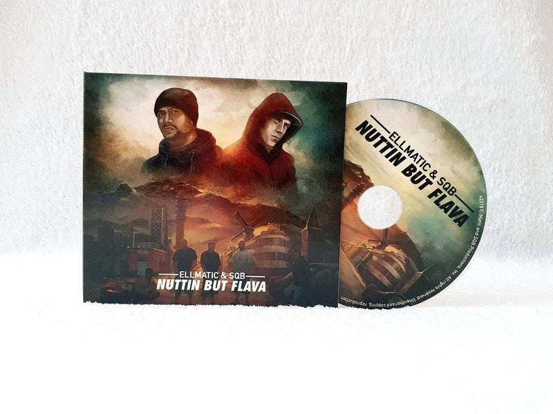 EllMatic & SQB - Nuttin' But Flava [CD + Sticker]-Ellmatic Productions, Inc-Dig Around Records