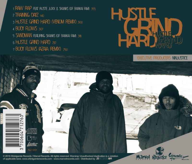 F.O.D (Facez Of Def) / Ninjustice - Hustle Grind Hard [CD]-Shinigamie Records-Dig Around Records