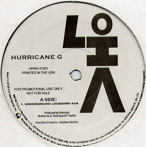 Hurricane G - Underground Lockdown [Vinyl Record / 12"]