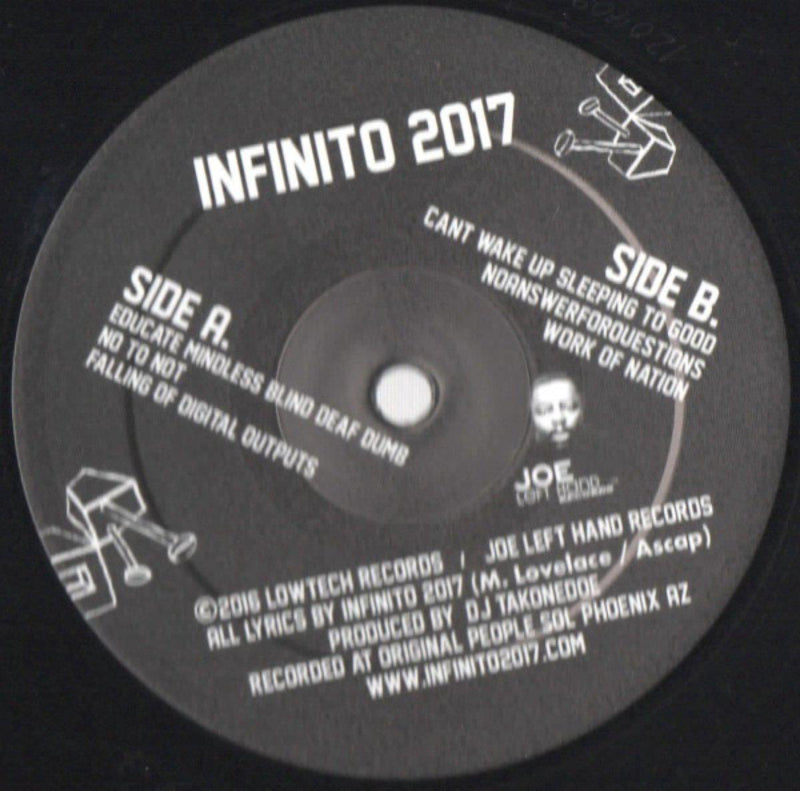 Infinito 2017 - Educate Mindless Blind Deaf Dumb [Vinyl Record / 12"]-Lowtechrecords-Dig Around Records