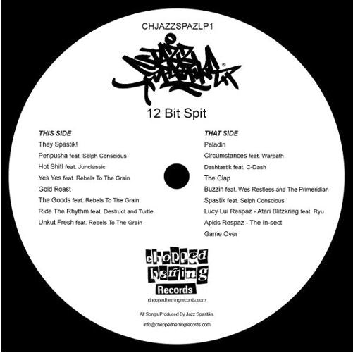 Jazz Spastiks - 12 Bit Spit [Black] [Vinyl Record / LP]-Chopped Herring Records-Dig Around Records