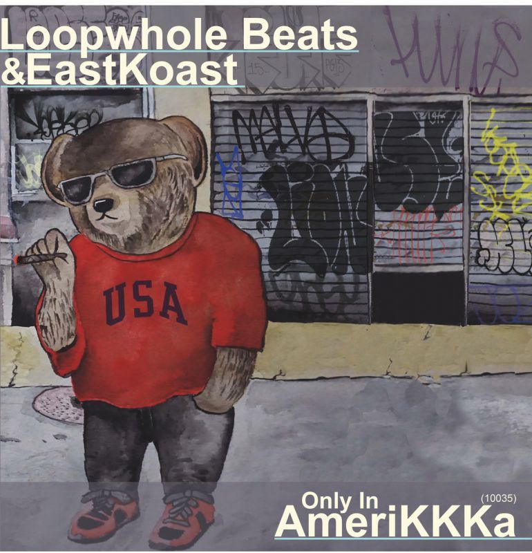 Loopwhole Beats & Eastkoast - Only in AmeriKKKa (10035) - Black [Vinyl Record / LP]-Golden Souns Records-Dig Around Records