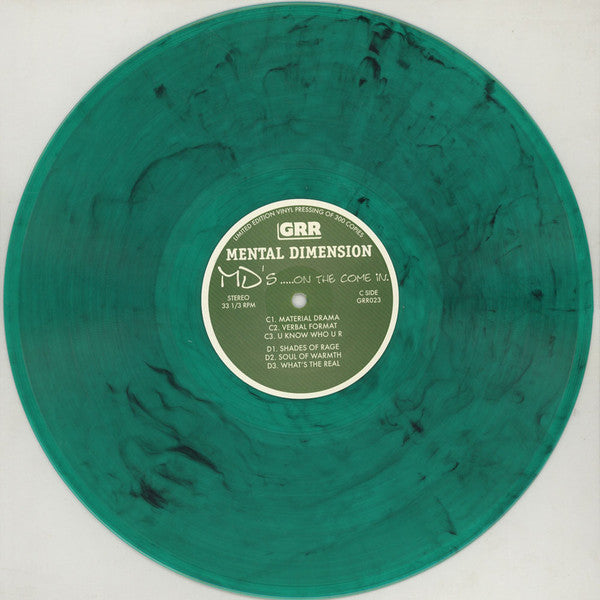 Mental Dimension - MD's..... On The Come In [Color] [Vinyl Record / 2 x LP]-Gentleman's Relief Records-Dig Around Records