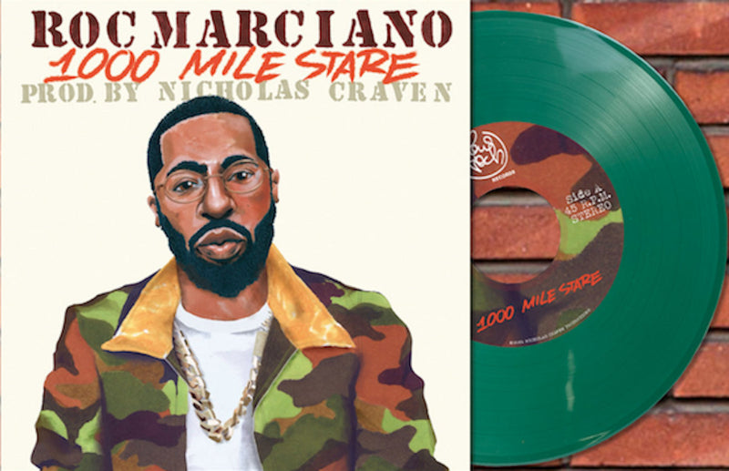 Nicholas Craven Feat. Roc Marciano - 1000 Mile Stare [Green] [Vinyl Record / 7"]