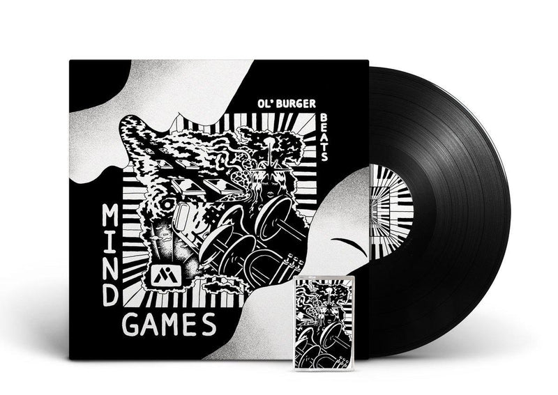 Ol' Burger Beats - Mind Games [Vinyl Record / LP + Instrumental Cassette Tape]-MUTUAL INTENTIONS-Dig Around Records