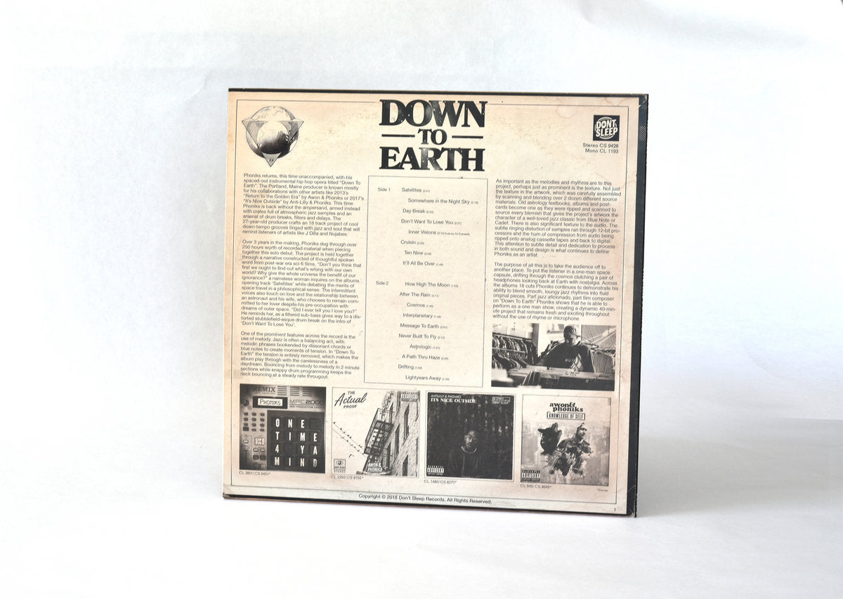 Phoniks Down To Earth LP カラー レコード Phoniks Down To Earth LP カラー レコード