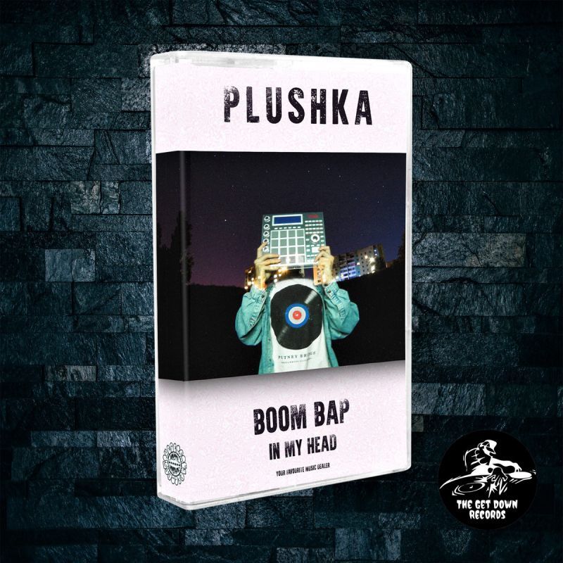 Plushka - Boom Bap In My Head [Cassette Tape + Sticker]-THE GET DOWN RECORDS-Dig Around Records