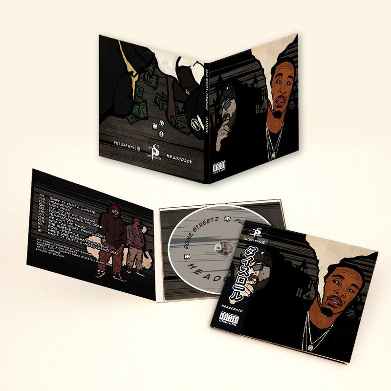 Rome Streetz & Futurewave - Headcrack [CD + Obi]-Not On Label-Dig Around Records
