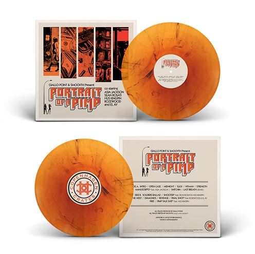 Smoovth & Giallo Point - Portrait Of A Pimp [Transparent Crush Orange / Brownish marbled] [Vinyl Record / LP]-Copenhagen Crates-Dig Around Records