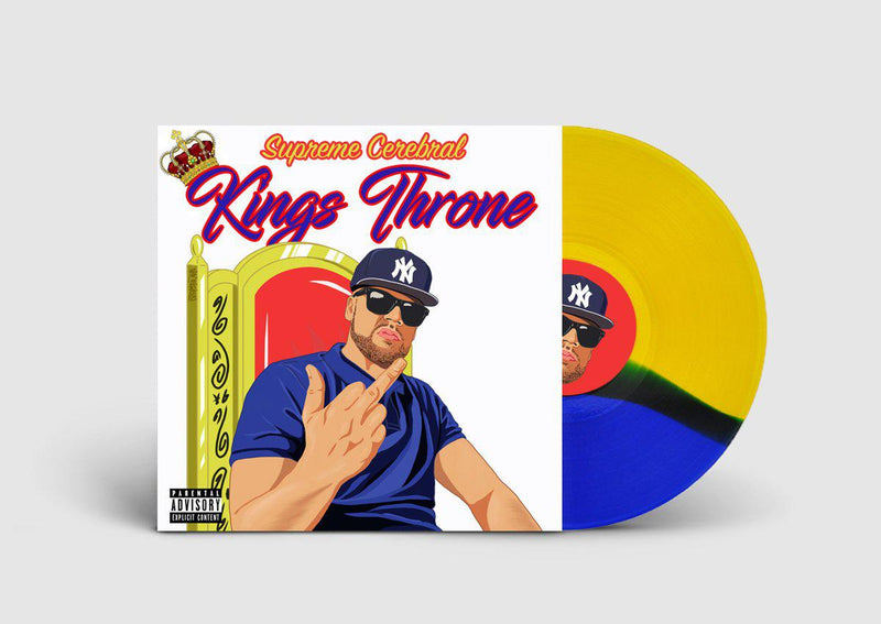 Supreme Cerebral - Kings Throne [Red & Yellow & Royal Blue] [Vinyl Record / LP]-Not On Label-Dig Around Records