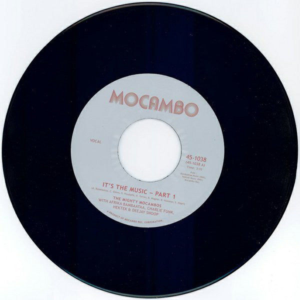 The Mighty Mocambos (With AFRIKA BAMBAATAA, CHARLIE FUNK, HEKTEK & DEEJAY SNOOP - It's The Music  [Vinyl Record / 7"]