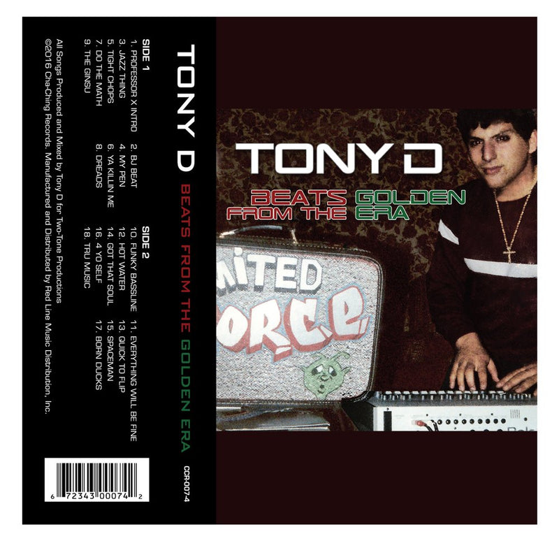 Tony D - Beats From The Golden Era [Cassette Tape]-Cha-Ching Records-Dig Around Records