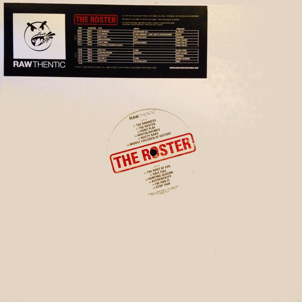 Various - Rawthentic: The Roster [Vinyl Record / LP]-RAWTHENTIC RECORDS-Dig Around Records