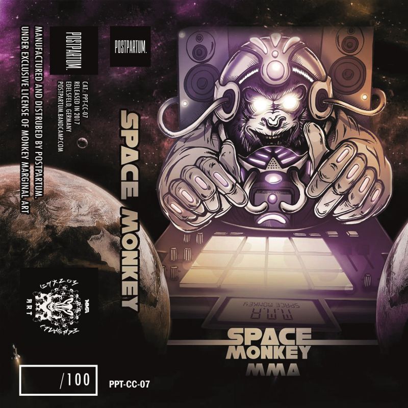 Various Artists - Space Monkey [Cassette Tape + Sticker]-POSTPARTUM. RECORDS-Dig Around Records