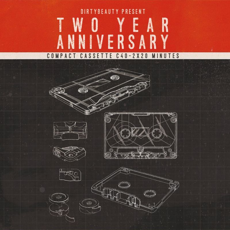 Various Artists - TwoYearAnniversary [Cassette Tape]-Dirty Beauty-Dig Around Records
