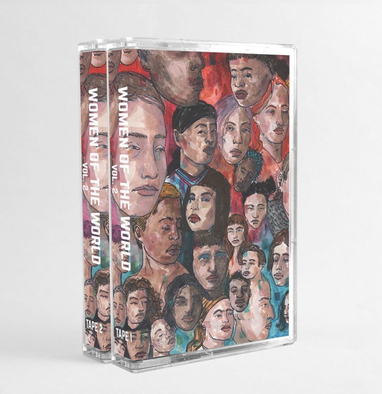 Various Artists - Women Of The World Vol. 2 [Clear Pink] [Cassette Tape / 2 x Tape + Sticker]-INNER OCEAN RECORDS-Dig Around Records