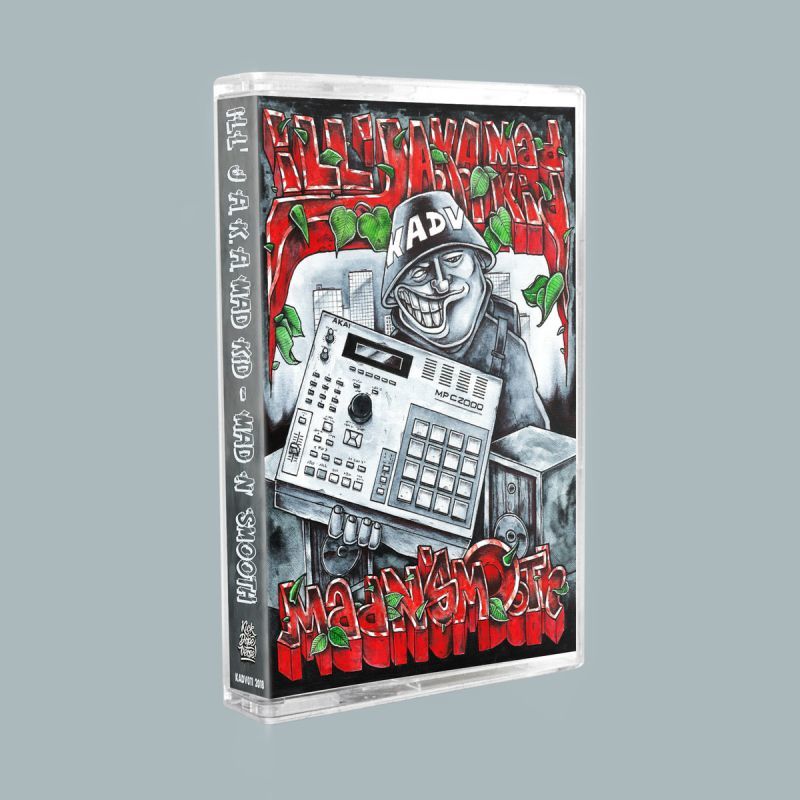 ill'j a.k.a. mad kid - mad n' smooth [Cassette Tape + Sticker]-Kick A Dope Verse!-Dig Around Records