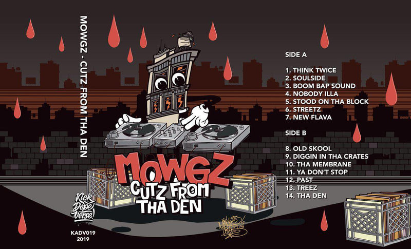mowgz - cutz from tha den [Cassette Tape + Sticker]-Kick A Dope Verse!-Dig Around Records