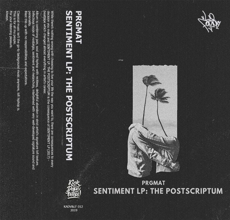 prgmat - sentiment lp: the postscriptum [Cassette Tape + Sticker]-Kick A Dope Verse!-Dig Around Records